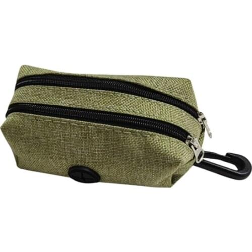 Portable Pet Puppy Pick Up Poop Bag Dispenser Dog Poop Waste Garbage Holder Q0KA