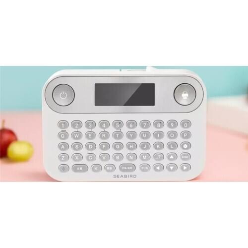SEABIRD Pocket Mini Portable Bluetooth label Printer Thermal Label Printer Fast Printing Home Use Office Printer Sticker Printer