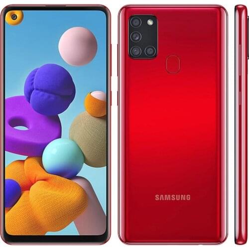 Global Samsung Galaxy A21s A217F 5.1" Unlocked Cell Phone 4GB RAM 64GB ROM Octa Core Exynos 850 48mp Dual Sim Android Smartphone