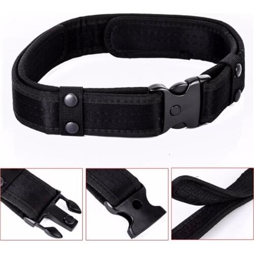 Removable Black Combat Equipment Nylon Responsibility Belt Outdoor Practical Tactical Police Safety Belt Mens Mountaineering