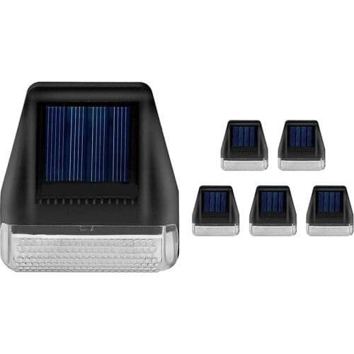 GTBL Solar Lights Outdoor,6 Pack Solar Wall Lights,Waterproof Garden Lights,Night Light Decor For Lighting Stair Fences Patio
