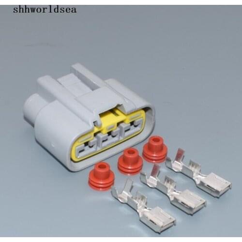 Worldgolden 3.5mm QLW 250 3Pin Power Cord Female Left Slot Wiring harness connector QLW-A-3F-GR grey color