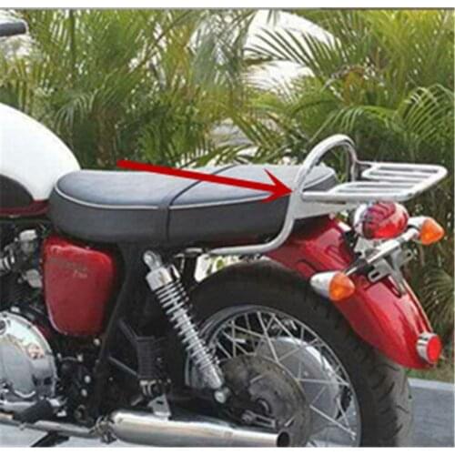 Motorcycle Rear Luggage Rack Saddlebag Support Shelf Carrier Cargo Bracket For Triumph Bonneville SE 08-15 Bonneville T100 02-15