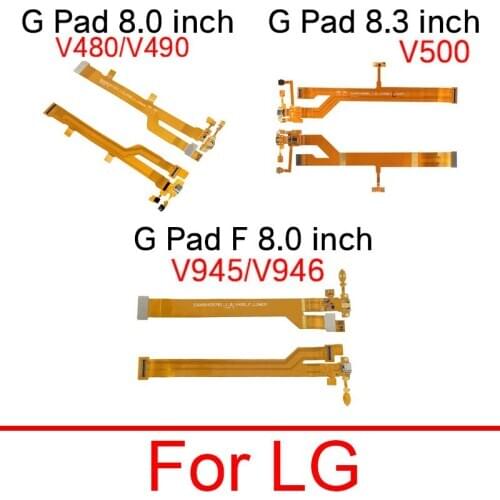 USB Charger Charging Port Flex Cable Board With Microphone For LG G Pad 8.0 V480 V490 8.3in V500 G PAD F 8.0 V495 LG-V495 V496