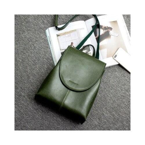 Women novelty fashion black brown green backpack for lady daily small daypack shoulder bag