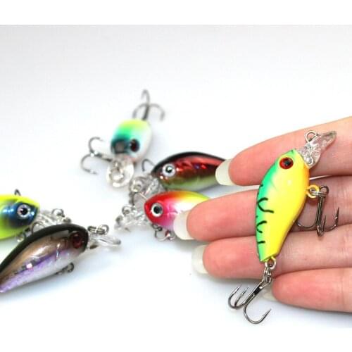 10pcs Crank Fishing Lures artificial Manufacturers wholesale export road sub bait bait 4.2g/6.5cm rock hard bait bait