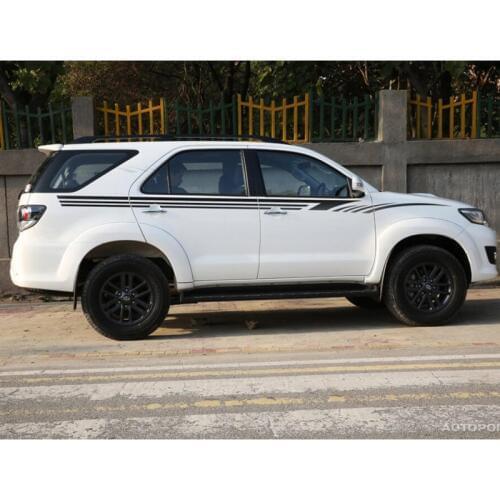 Car decals 2 Pieces side body stripe graphic Vinyl car sticker for TOYOTA FORTUNER