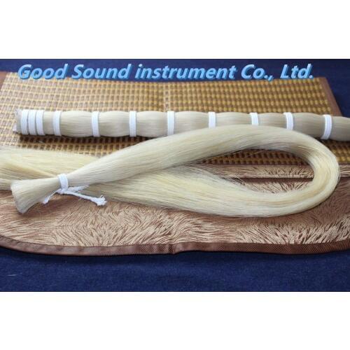 250g Horse Hair AAA bulk white Horse hair Bow parts Mongolian Stallions 80-85cm
