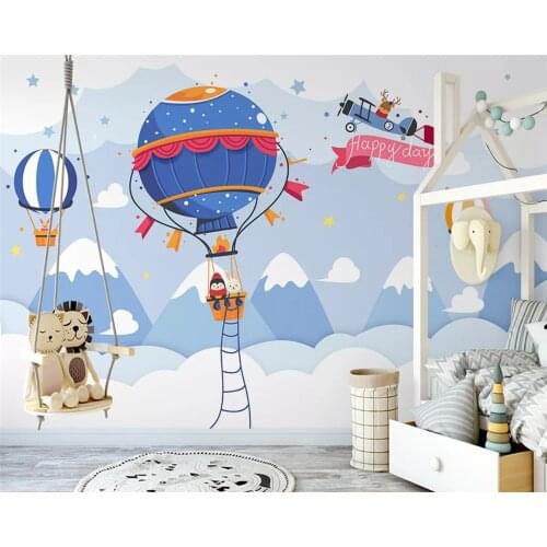 Beibehang Customized modern hand-painted Nordic forest small animal concert children background papel de parede 3d wallpaper