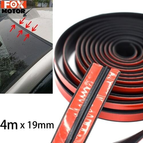 4m Rubber Window Edge Sealing Windshield Roof Seal Strip Weatherstrip Trim For VW Golf Polo Tiguan Jetta Passat Caddy Multivan