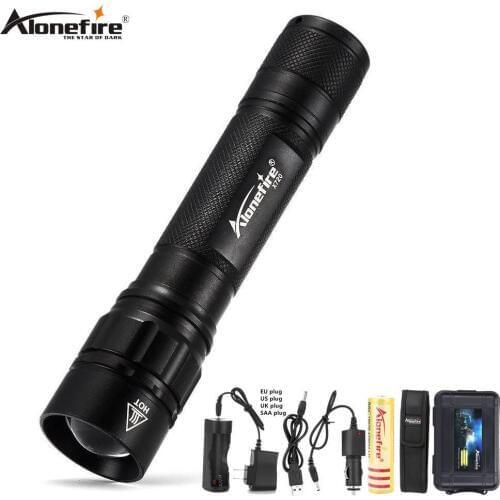 AloneFire X720 Zoom LED Flashlight Tactical Flash Light Outdoor Camping Spotlight Q5 led Lantern