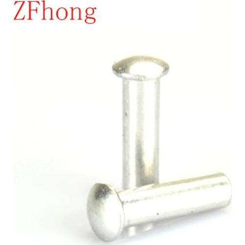 500pcs M4*5/6/8/10/12/16 Aluminum truss head Semi Tubular / Half Hollow truss head aluminum Rivets