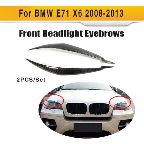 Carbon Fiber Car Auto car Eyelids Cover For BMW E71 X6 2008-2013