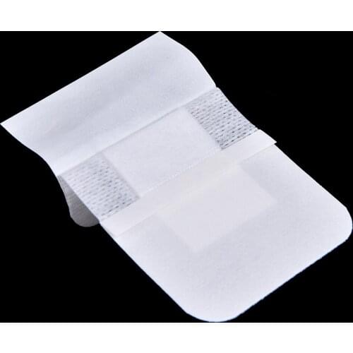 10Pcs 6x7cm Hypoallergenic Non-woven Medical Adhesive Wound Dressing Band aid Bandage Outdoor Large Wound First Aid Skin Care
