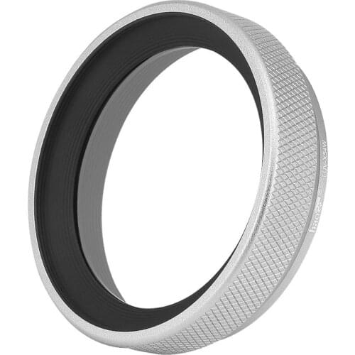 Haoge LUV-X54W Metal Lens Hood with MC UV Protection Multicoated Ultraviolet Lens Filter for Fujifilm Fuji X100V Camera Silver