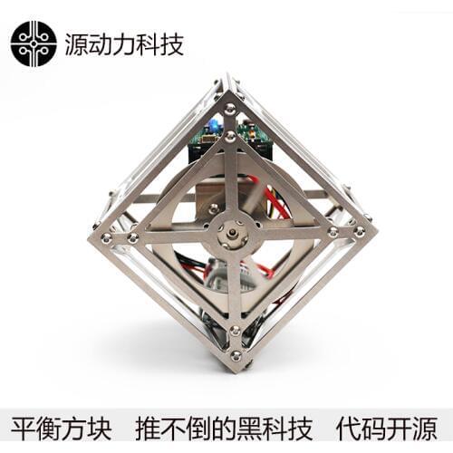 Momentum Inertia of Cubli Unilateral Self-balancing Square