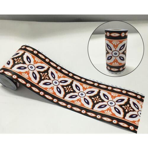 Classic Kitchen Bathroom Wallpaper Borders Tile Decoration Waist Line Stickers Vintage diy Home Furniture Bedroom Sticker EZ068