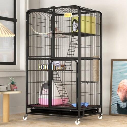 Cat cage breeding cage multi-layer cat villa integrated dog cage folding cat house cat cage with toilet household pigeon cage