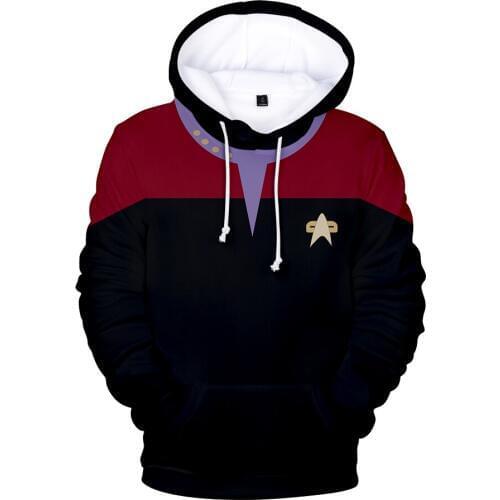 Hot Movie Star Trek 3D Hoodies Sweatshirts Fashion Long Sleeve Clothes Star Trek Cosplay Hoodies Plus Size Men/Women Streetwear