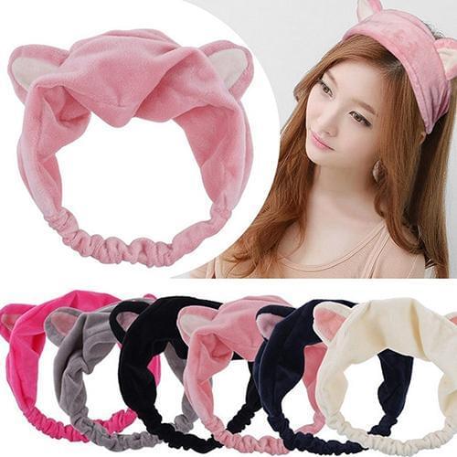 Hot Sales!!! Women Korean Style Cute Cats Ears Elastic Face Wash Headdress Headband Hair Band Wholesale Dropshipping New Arrival