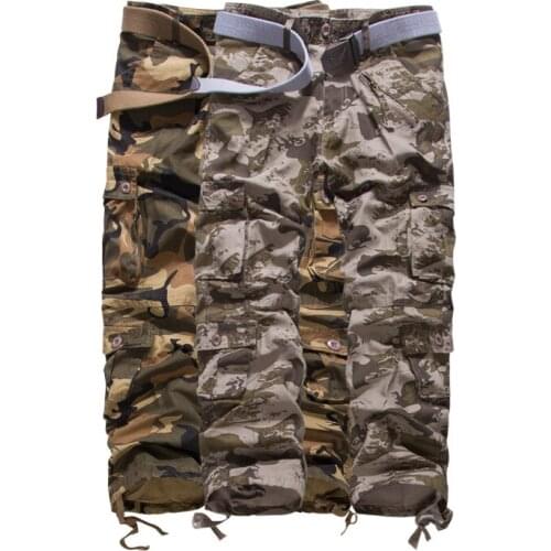 Men pants spring Autumn washing Multi-pocket camouflage overalls men cotton military uniform pants men baggy cargo pants men