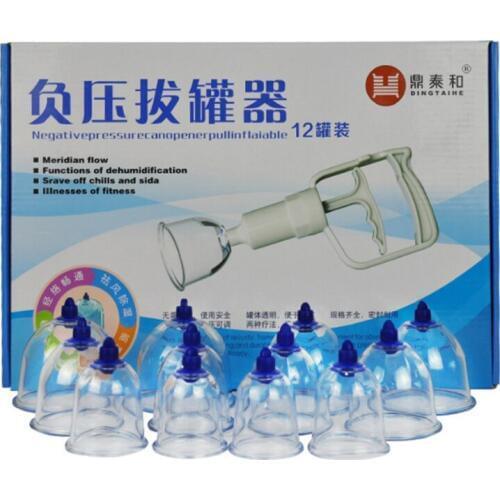 8/12 cups set acupuncture massage Household Cupping device Negative pressure Vacuum cupping set