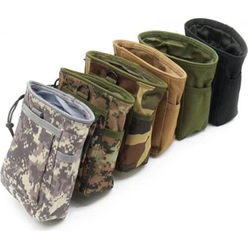 Outdoor Airsoft Molle Hunting Rifle Pouch Ammo Gun Tactical Magazine Pouch Camo Dump Drop Reloader Paintball Pouch Bag Equipment