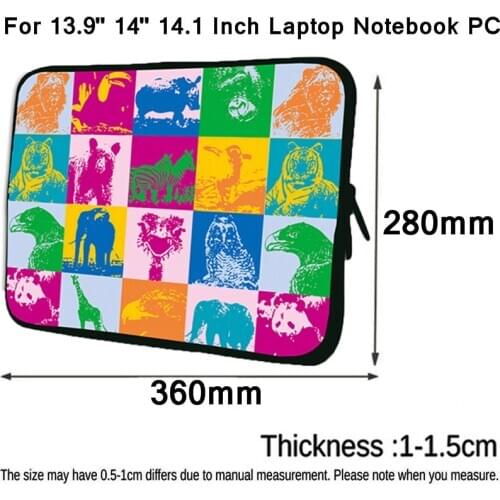 Neoprene Universal Funda Notebook Accessories For Asus ZenPad Huawei Matebook D 14 Inch Laptop Protective Shell 14.1 Sleeve Bag