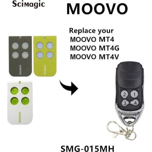 The new key is compatible with MOOVO MT4 MT4G MT4V remote control garage door opener copy clone use
