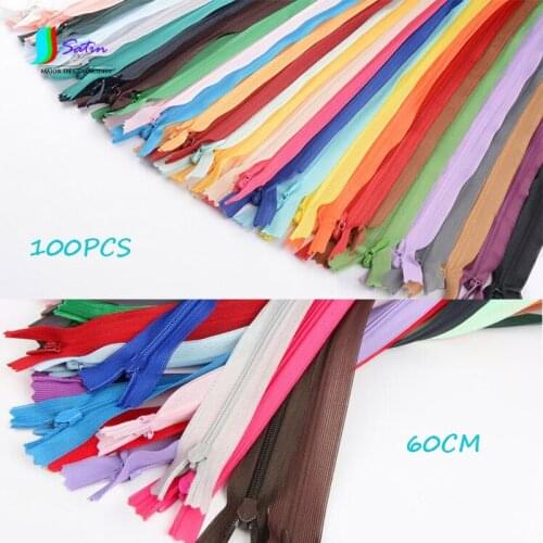 Wholesale 100PCS Effective Length 60CM Colorful Lace Invisible Zipper,Pillow/dress Invisible Zipper S0136L