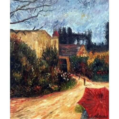 Landscape Canvas Wall Art Pissarros Garden, Pontoise 1881 Paul Gauguin Oil Paintings Home Decor High Quality