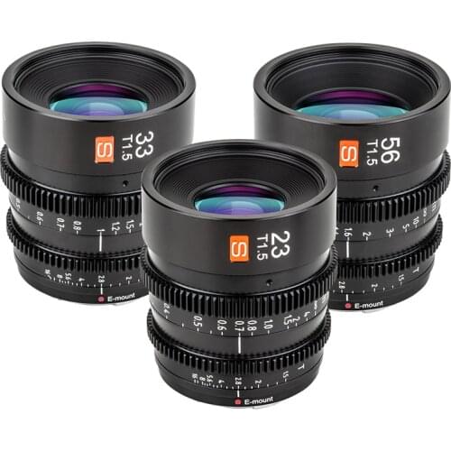 Viltrox S23mm 23mm 33mm 56mm T1.5 APS-C Manual Focus Cine Lens film for Sony E Mount
