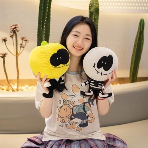 20/30CM Halloween Decoration Stuffed Plush Pumpkin Toy Friday Night Funkin Game Cute Spooky Month Skid Pump Dolls Kids Gifts