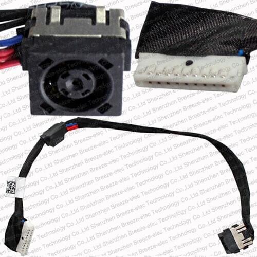 GENUINE New Laptop DC POWER JACK socket CABLE connector for Dell Alienware 17" M17X R2 R3 P42F P43F DC30100TO00 T8DK8 0T8DK8