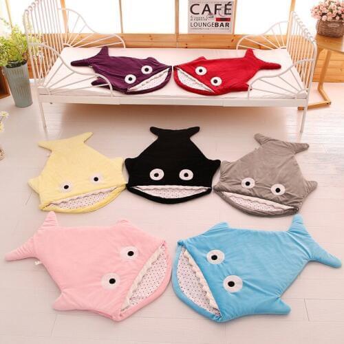 Europe and United States hot sale shark multi-function baby sleeping bag anti-kick is baby spring and autumn winter sleeping bag