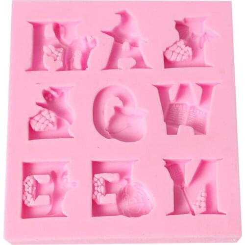 Halloween Letters Fondant Tools Cake Decorating Silicone Mold For Baking Of Kitchen Accessories Sugar Craft Pastry Bakery Mug
