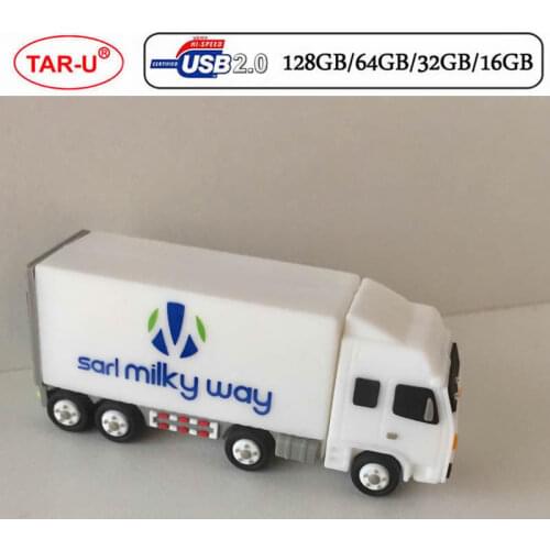 New Model Soft PVC truck usb flash drive 16GB 32GB 64GB memory stick with logo printing flash pendrive