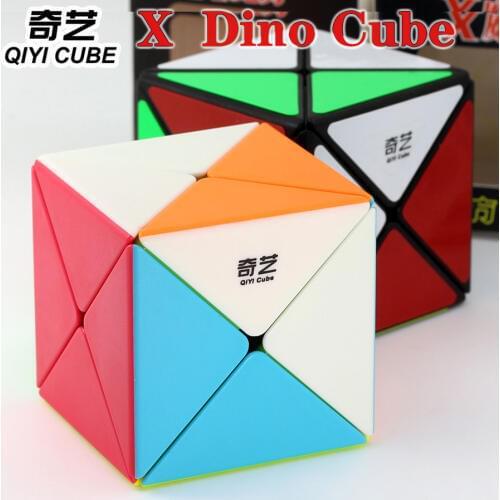 Magic cube puzzle QiYi 3x3x3 X Dino cube special shape sprofessional twist wisdom speed cube educational toys game gift