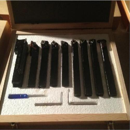 12mm*12mm/9pieces JB-56 Indexable, hard alloy Turning Tool, lathe tools Kits cutter, cutting tools with wooden case
