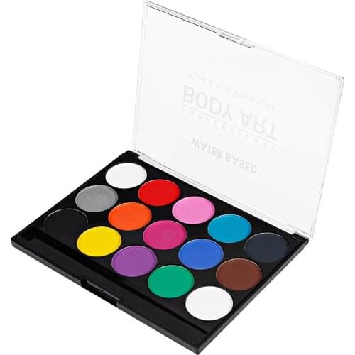 15 Face Colors And Non-Toxic Body Paint Halloween Fantasy Art System