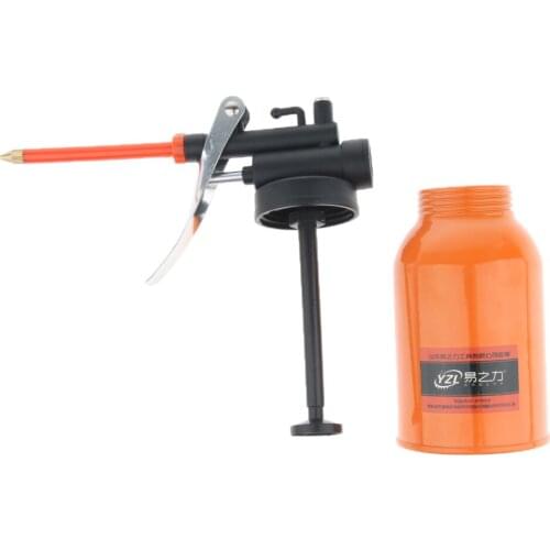 250ML / 8.5 Oz Oil Can Metal High Pressure Pump Oil Can Pot With Spout