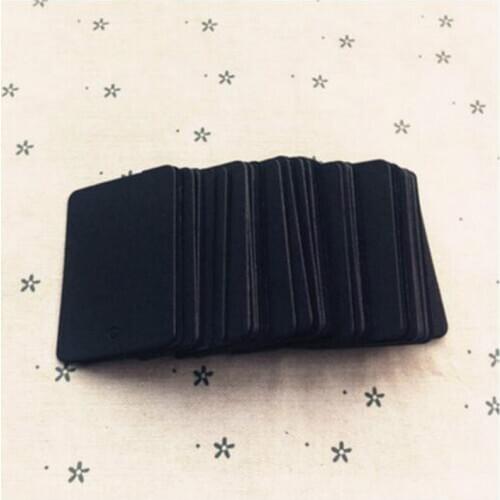 3.5*5cm New Design Black Cardboard Square Small Label Diy Dress Accessories Decoration Hang Tags 100pcs/lot