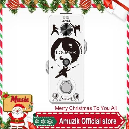 Amuzik LEF-332 Guitar Looper Pedal Digital Looper Effect Pedals For Electric Guitar Bass 10 Min Recording Time