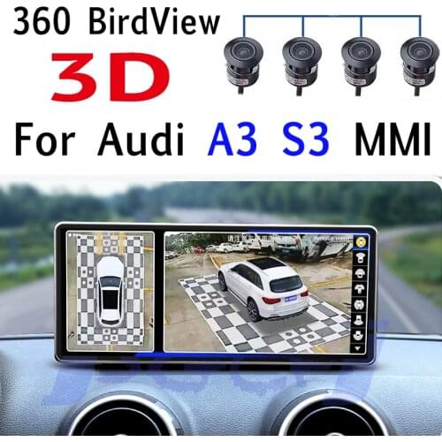 For Audi A3 8P 8V S3 RS3 TDi TFSi MMi 360 BirdView Car Stereo Audio Accessories Navigation GPS Navi Radio CarpPlay 10.25 Screen
