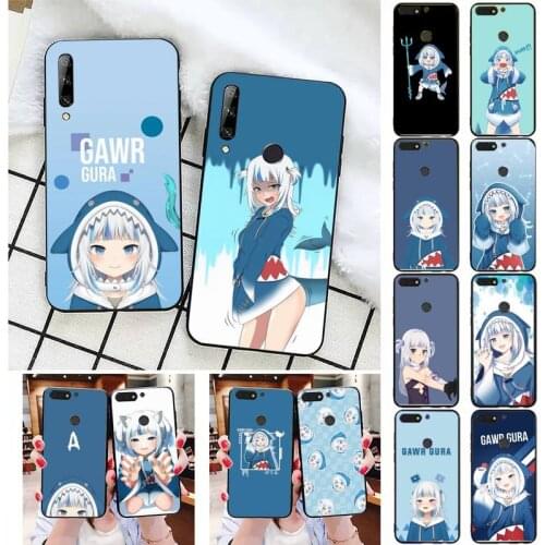 Hololive gawr gura Phone Case For Huawei Honor 7A 7C 8 8x 9 10 20lite Fundas Coque Bumper for Honor 10i 20i Capa