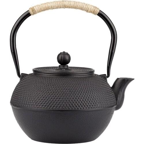 Cast Iron Teapot 600/800/1200ML Japanese Iron Tea Pot with Stainless Steel Infuser Tea Kettle for Boiling Water Oolong Tea