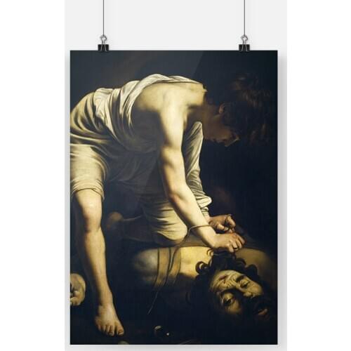 David Victorious over Goliath Caravaggio Canvas poster Painting wall Art decor Living room Bedroom Study Home Decoration Prints