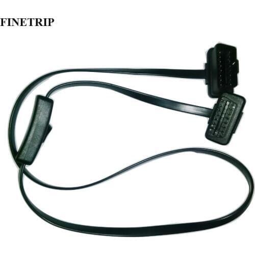 2020 New Design 16pin Male Female Diagnostic OBDII OBD 2 OBD2 Extension Cable With Switch