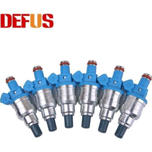6 pcs DEFUS Fuel Injectors 550cc High Flow Rate Injection For Racing Modified Cars B16 B18 B20 D16 D18 F22 H22 H22A