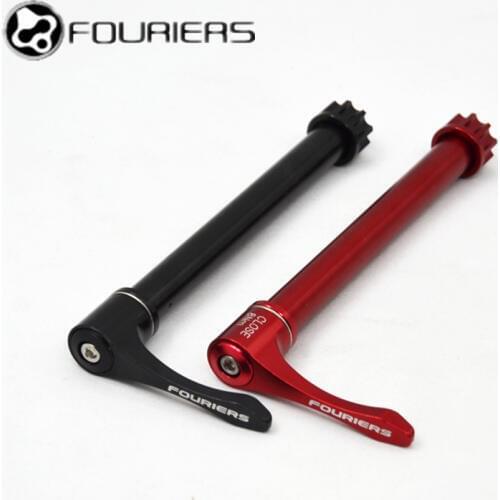 FOURIERS DH Bicycle Rear Hub Axle After 142*12 100*15 Aluminum Alloy Bicycle Lever Downhill Rear Hub The Quick Release Lever
